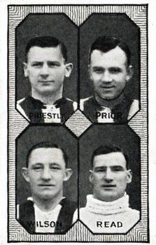 1930 Barratt & Co. Football Teams - 1st Division #NNO Jock Priestley / Jack Prior / Charlie Wilson / Tommy Read Front