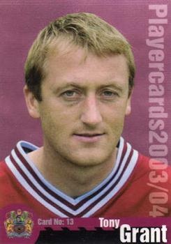 2003-04 Burnley F.C. #13 Tony Grant Front