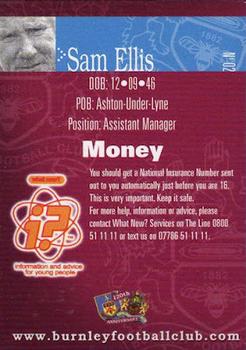 2002-03 Burnley F.C. Clarets #2 Sam Ellis Back