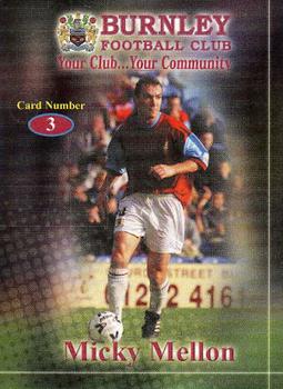 2000-01 Burnley F.C. Clarets #3 Micky Mellon Front