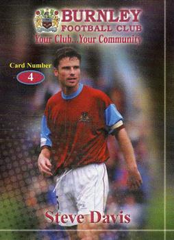 2000-01 Burnley F.C. Clarets #4 Steve Davis Front