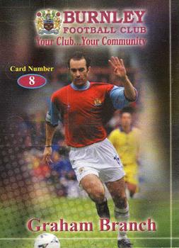 2000-01 Burnley F.C. Clarets #8 Graham Branch Front