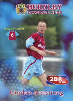2001-02 Burnley F.C. #6 Gordon Armstrong Front