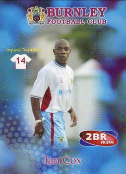 2001-02 Burnley F.C. #14 Ian Cox Front