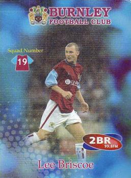 2001-02 Burnley F.C. #19 Lee Briscoe Front