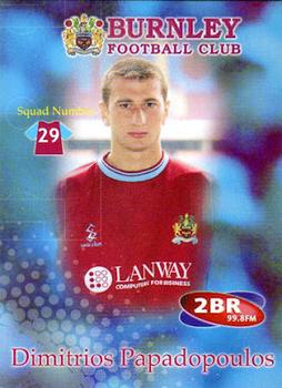2001-02 Burnley F.C. #29 Dimi Papadopoulos Front