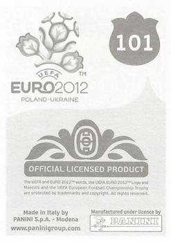 2012 Panini UEFA Euro 2012 Stickers - German #101 Dimitris Salpingidis Back