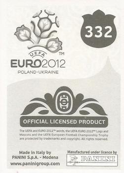 2012 Panini UEFA Euro 2012 Stickers - German #332 Pablo Osvaldo Back