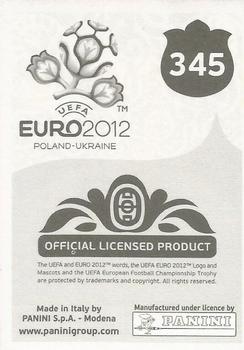 2012 Panini UEFA Euro 2012 Stickers - German #345 Shay Given Back