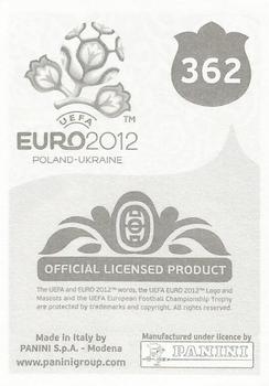 2012 Panini UEFA Euro 2012 Stickers - German #362 Kevin Doyle Back