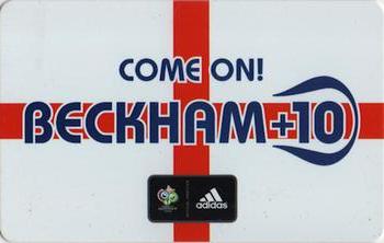 2006 Adidas World Cup #NNO David Beckham Back