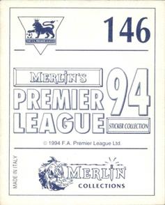 1993-94 Merlin's Premier League 94 Sticker Collection #146 David Wetherall Back