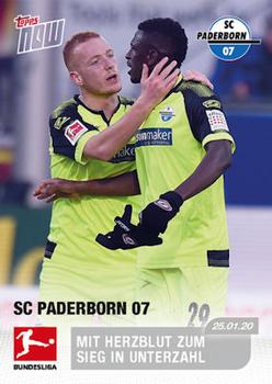 2019-20 Topps Now Bundesliga German #104 SC Paderborn Front