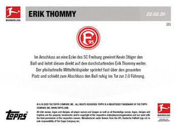 2019-20 Topps Now Bundesliga German #131 Erik Thommy Back
