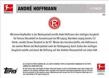 2019-20 Topps Now Bundesliga German #183 Andre Hoffmann Back