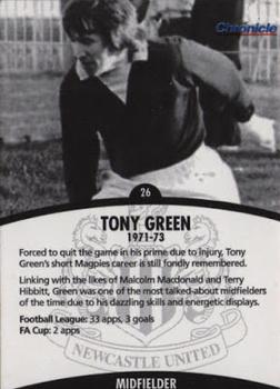 2002-03 Newcastle Evening Chronicle - Toon Heroes #26 Tony Green Front