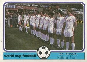 1982 Monty Gum World Cup Football #103 Russia team Front