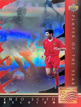 1994 Upper Deck World Cup Contenders French/Dutch - Player of the Year #WC8 Enzo Scifo Front