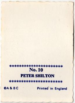 1969-70 A&BC Crinkle Cut Photographs #10 Peter Shilton Back