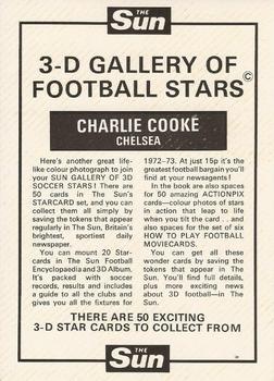 1972 The Sun 3D Gallery of Football Stars #NNO Charlie Cooke Back