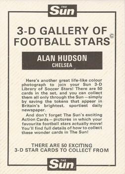 1972 The Sun 3D Gallery of Football Stars #NNO Alan Hudson Back