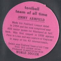 1970 Tonibell Team of All Time #NNO Jimmy Armfield Back