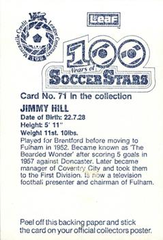 1988 Leaf - 100 Years of Soccer Stars #71 Jimmy Hill Back