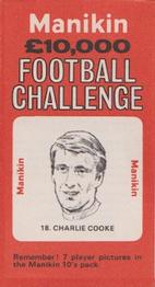 1969 J.R. Freeman Manikin Football Challenge #18 Charlie Cooke Front