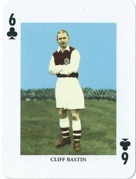2000 Offason Football Playing Cards #6♣ Cliff Bastin Front