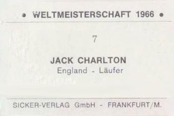 1966 Sicker-Verlag Die Weltmeisterschaft 1966 in England #7 Jack Charlton Back