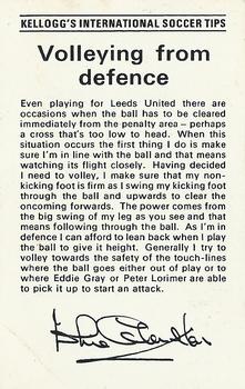 1973 Kellogg's International Soccer Tips #NNO Jackie Charlton Back