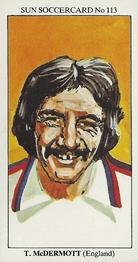 1978-79 The Sun Soccercards #113 Terry McDermott Front