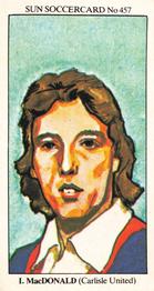 1978-79 The Sun Soccercards #457 Ian MacDonald Front