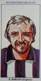 1978-79 The Sun Soccercards #633 Brian Horton Front