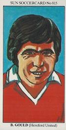 1978-79 The Sun Soccercards #815 Bobby Gould Front