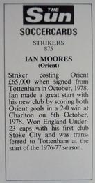 1978-79 The Sun Soccercards #875 Ian Moores Back