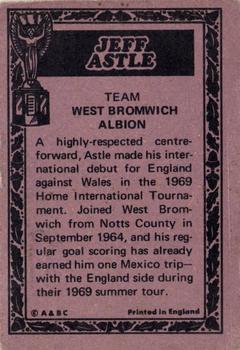 1969-70 A&BC Chewing Gum World Cup Giant Posters - A&BC World Cup Footballers #NNO Jeff Astle Back