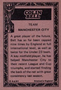 1969-70 A&BC Chewing Gum World Cup Giant Posters - A&BC World Cup Footballers #NNO Colin Bell Back