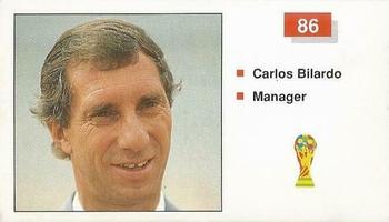 1990 Merlin The World Cup Sticker Collection Italia 1990 #86 Carlos Bilardo Front