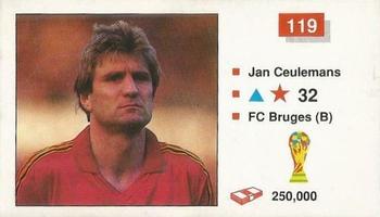 1990 Merlin The World Cup Sticker Collection Italia 1990 #119 Jan Ceulemans Front