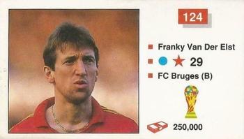1990 Merlin The World Cup Sticker Collection Italia 1990 #124 Franky Van Der Elst Front