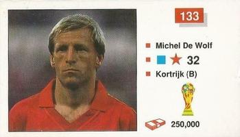 1990 Merlin The World Cup Sticker Collection Italia 1990 #133 Michel De Wolf Front