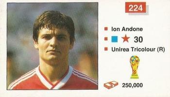 1990 Merlin The World Cup Sticker Collection Italia 1990 #224 Ioan Andone Front