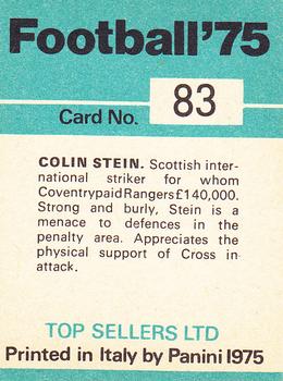 1974-75 Panini Top Sellers #83 Colin Stein Back