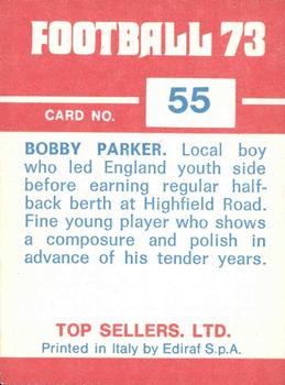 1972-73 Panini Top Sellers #55 Bobby Parker Back