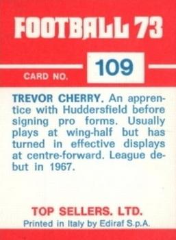 1972-73 Panini Top Sellers #109 Trevor Cherry Back
