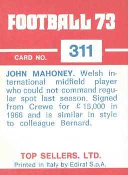 1972-73 Panini Top Sellers #311 John Mahoney Back