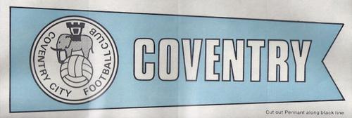 1968-69 A&BC Chewing Gum - Team Pennants #NNO Coventry City Front