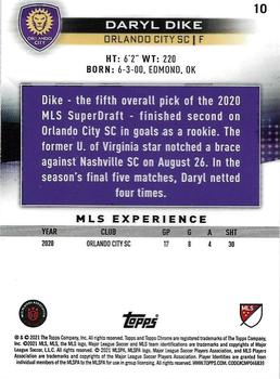 2021 Topps Chrome MLS #10 Daryl Dike Back