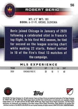 2021 Topps Chrome MLS #56 Robert Beric Back